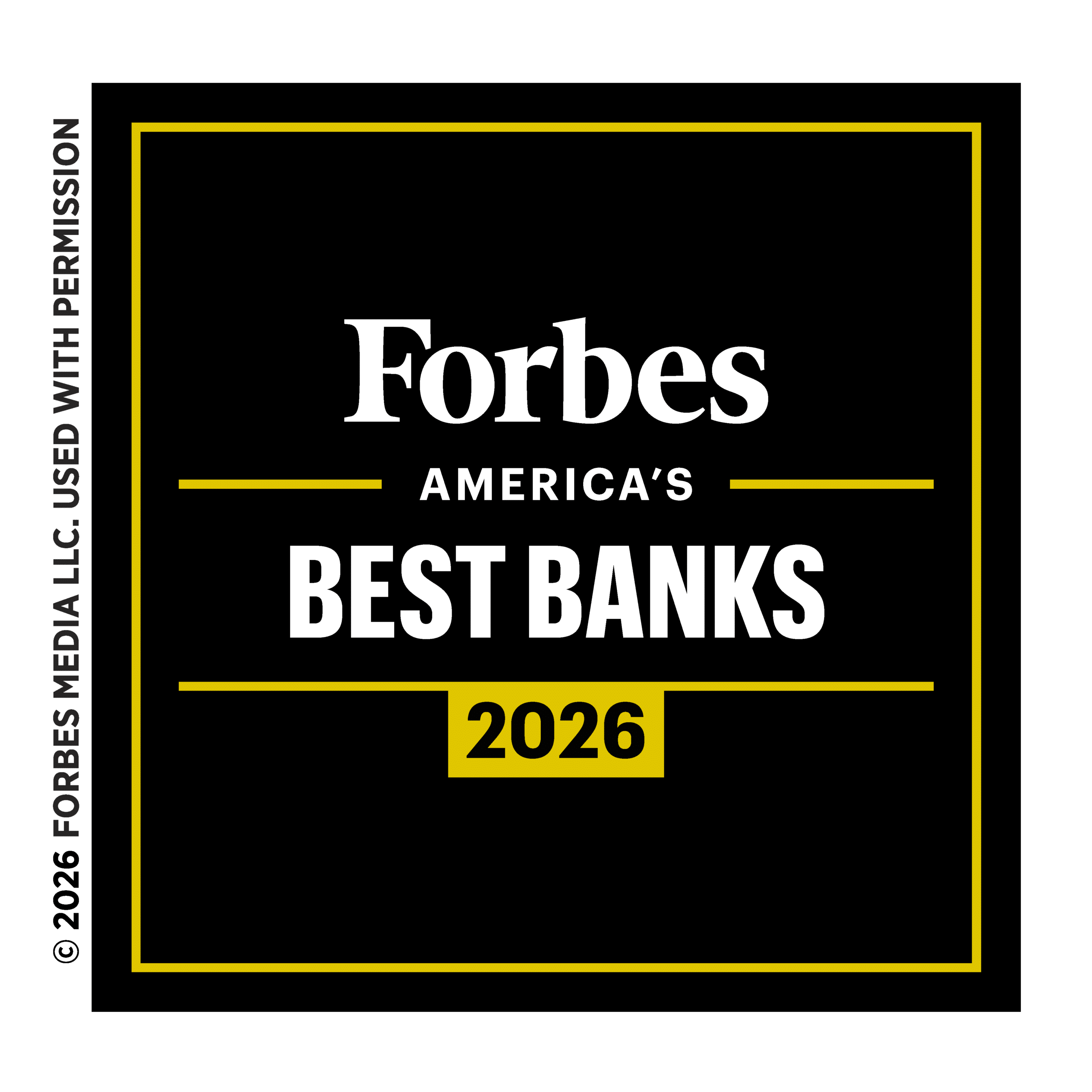 Forbes America's Best Banks 2026 Logo